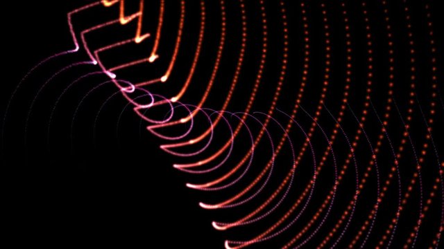 4k Abstract surging weaving point wave curve line background,music rhythm dots backdrop,geometry fractals network dat mesh vj art.