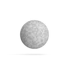 Ball vector Shape with pixelated Texture