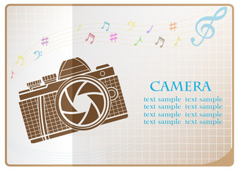 Photo camera web icon,flat design