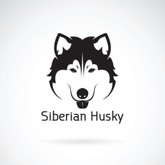 Vector of a dog siberian husky on white background. Pet © yod67