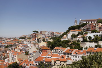 Fototapeta na wymiar Panorama urbain à Lisbonne, Portugal