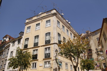 Immeuble ancien à Lisbonne, Portugal