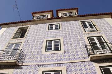 Immeuble ancien à Lisbonne, Portugal