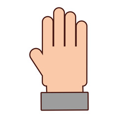 hand human open icon vector illustration design