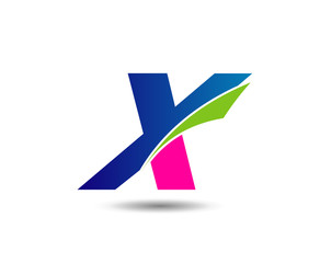 Letter X logo icon design template elements
