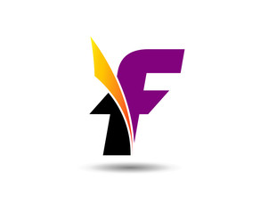 Abstract icon based on the letter f
