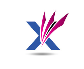 Letter X logo icon design template elements
