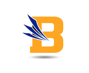 Letter b logo icon design template elements
