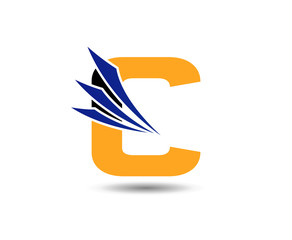 Obraz premium Alphabet icon - c 