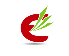 Letter e logo icon design template elements
