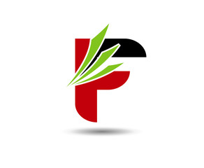 Letter f logo icon design template elements
