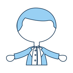 cute husband avatar character vector illustration design