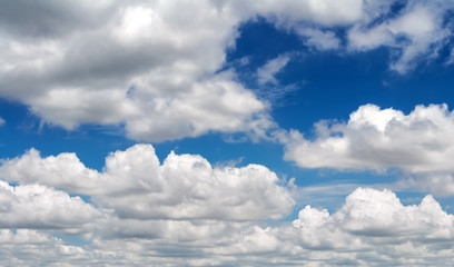 clouds in the blue sky nature background landcape.