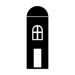 exterior building drawing icon vector illustration design