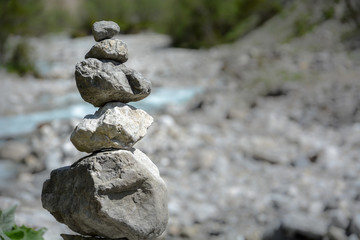 Fototapeta na wymiar Balanced stones