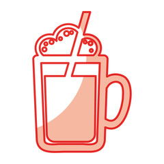jar glass beverage icon vector illustration design