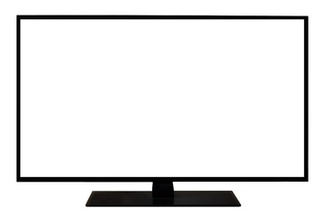 TV flat screen lcd, plasma, tv mock up. white blank HD monitor mockup. Modern video panel black...