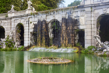 garden fountain in caserta royal palace