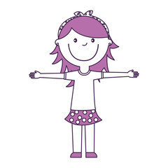 young woman avatar character vector illustration design