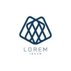 Design geometric logo for company