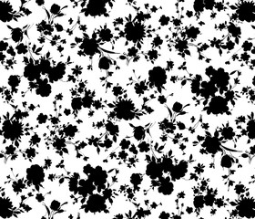 Single color flower pattern textile pattern