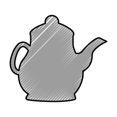 coffee teapot isolated icon vector illustration design