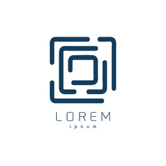 Design geometric logo for company