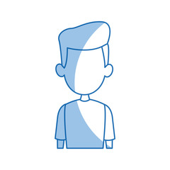 portrait man people faceless style image vector illustration