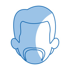 head man faceless avatar simple image vector illustration