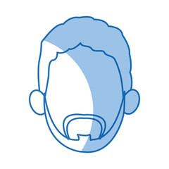 head man faceless avatar simple image vector illustration