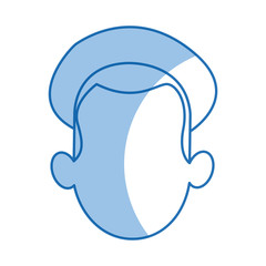 head man faceless avatar simple image vector illustration