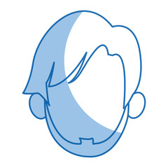 head man faceless avatar simple image vector illustration
