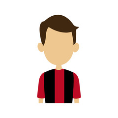 portrait man people faceless style image vector illustration