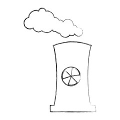 factory chimney isolated icon vector illustration design