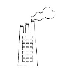 factory building isolated icon vector illustration design