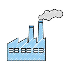 factory building isolated icon vector illustration design