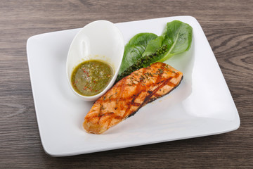 Grilled salmon