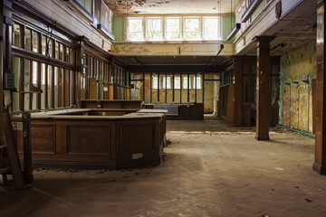 Abandoned building from inside, located in England, Wolverhampton