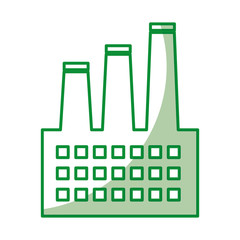 factory building isolated icon vector illustration design