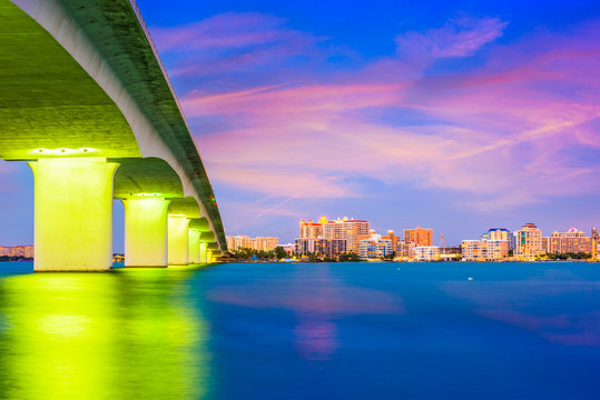 Sarasota, Florida, USA Skyline.
