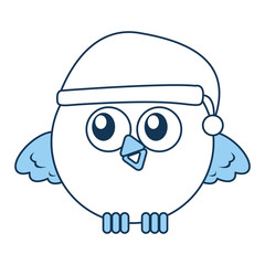 cute bird expression comic vector illustration design