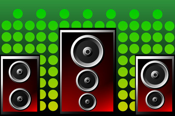 loudspeaker art graphic background design.vector and illustration