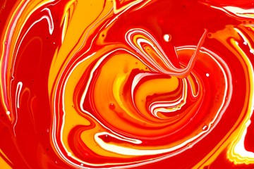 Abstraction from the mixing of paint of different colors.