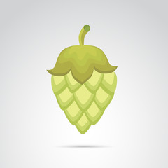 Hop vector icon.