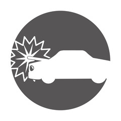 car crash isolated icon vector illustration design