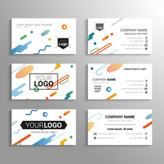Business cards - vector template abstract background
