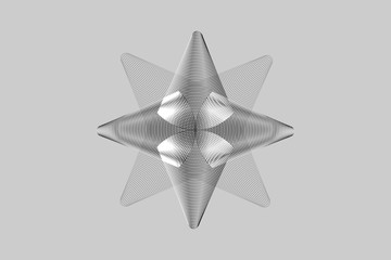 abstract wave flow smoke on dark background.vector and illustration