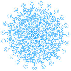 Colorful bright vector illustrated mandala.