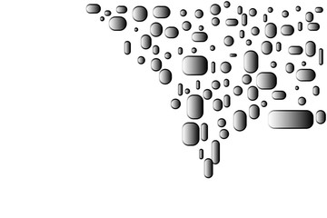 abstract wave flow smoke on dark background.vector and illustration