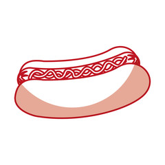 delicious hot dog icon vector illustration design